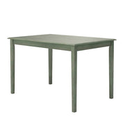 Farmhouse 32 x 48 inch Dining Table in Antique Sage Green Wood Finish