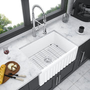 Farmhouse/Apron Front White Ceramic Kitchen Sink