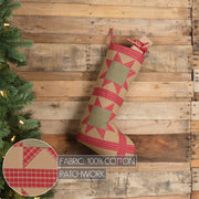 Dolly Star Tan Patch Stocking 12x20