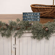 Iced Weeping Pine Garland - 5ft