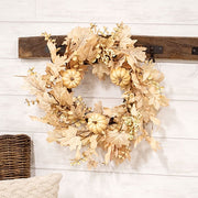 Natural Fall Leaves - Berry Clusters & Eucalyptus Wreath - 24"