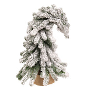 Bendable Flocked Alpine Tree with Burlap Base - 24"