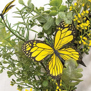 Dusty Miller & Butterfly Wreath - 16"