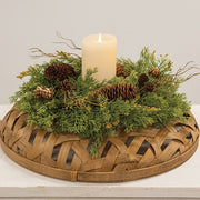 Soft Touch Cedar & Pine Cone Wreath - 16"