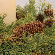 Soft Touch Cedar & Pine Cone Wreath - 16"