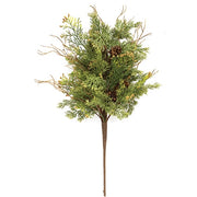 Soft Touch Cedar & Pine Cone Bush - 20"