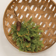 Soft Touch Cedar & Pine Cone Teardrop - 18"