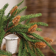 Soft Touch Austrian Pine Candle Ring - 2.5"