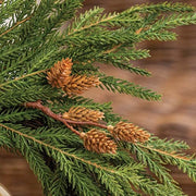 Soft Touch Austrian Pine Candle Ring - 6"