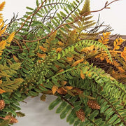 Fall Wetland Fern & Wheat Wreath - 28"