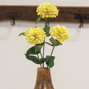 Yellow Zinnia Spray - 23.5"