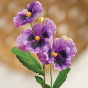 Purple Pansy Pick - 14"