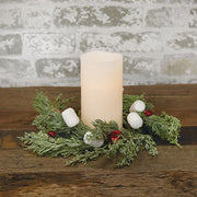 Sparkle Marshmallow & Pine Candle Ring - 3.5"