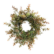 Soft Touch Baby Eucalyptus Wreath - Olive Green - 14"