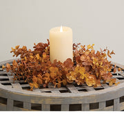 Soft Touch Baby Eucalyptus Wreath - Mustard - 14"