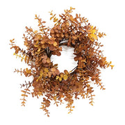 Soft Touch Baby Eucalyptus Wreath - Mustard - 14"