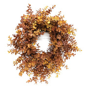 Soft Touch Baby Eucalyptus Wreath - Mustard - 18"
