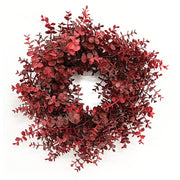 Soft Touch Baby Eucalyptus Wreath - Burgundy - 18"