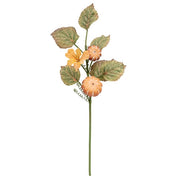 Autumn Garden Pumpkin & Blooms Spray - 26"