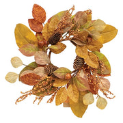 Whispering Fall Leaves Candle Ring - 4.5"