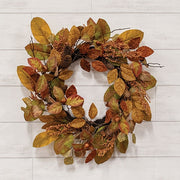 Whispering Fall Leaves Wreath - 22"