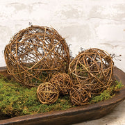 Twiggy Rattan Balls - 2" (Set of 12)