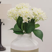 White Hydrangea Bush - 17"H