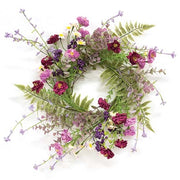 Blushing Spring Blossoms & Eucalyptus Candle Ring - 4.5"