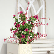 Fuchsia Mini Daisy & Heather Bush - 22"