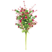 Fuchsia Mini Daisy & Heather Bush - 22"
