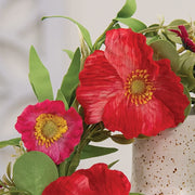 Sunset Poppy & Wildflower Candle Ring - 6.5"