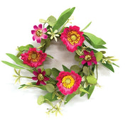 Sunset Poppy & Wildflower Candle Ring - 3.5"