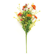 Sunset Mini Gerbera Daisy & Heather Bush - 21"