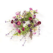 Blushing Spring Blossoms & Eucalyptus Candle Ring - 3-1/2 In