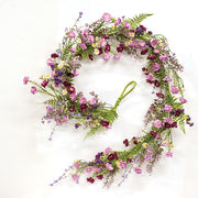 Blushing Spring Blossoms & Eucalyptus Garland - 5 Ft