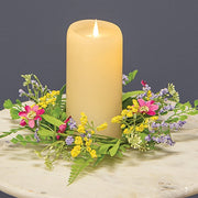Verbena Heather Blossoms Candle Ring - 3-1/2 In