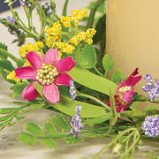 Verbena Heather Blossoms Candle Ring - 3-1/2 In