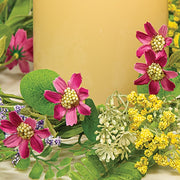 Verbena Heather Blossoms Candle Ring 6-1/2 In