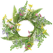 Verbena Heather Blossoms Candle Ring 6-1/2 In