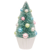 Teal Bottle Brush Tree - 9"H