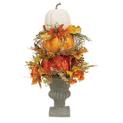 Stacked Pumpkin Topiary - 25"H