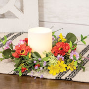 Sun Dazzled Blooms Candle Ring - 3.5"