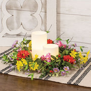 Sun Dazzled Blooms Candle Ring - 6"