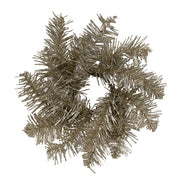 Glistening Platinum Pine Candle Ring - 2"