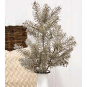 Glistening Platinum Pine Spray - 29"