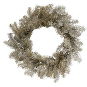 Glistening Platinum Pine Wreath - 18"