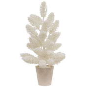 Potted Snowy Fantasy Pine Tree - 19"