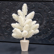 Potted Snowy Fantasy Pine Tree - 14"
