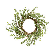 Baby Boxwood Candle Ring - 3.5"