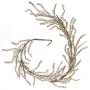 Platinum Bristle Pine & Golden Ball Garland - 5 Ft.